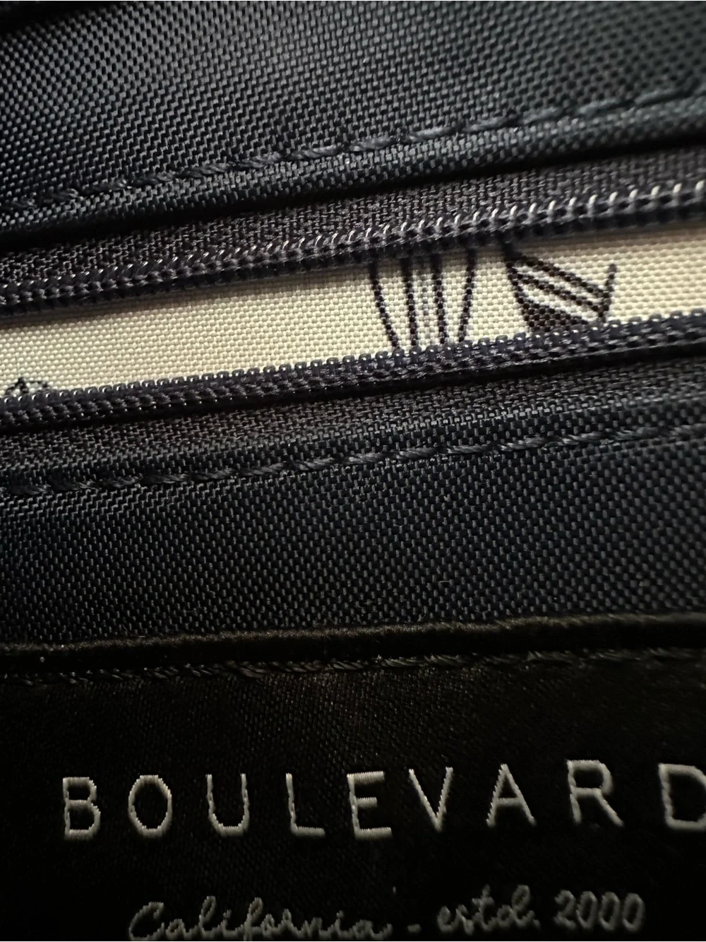 Boulevard brand nylon bag with cross body strap